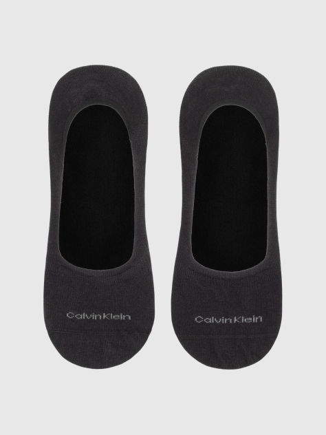 Black Calvin Klein Mid-Cut Men's Footie 2 pack  Men