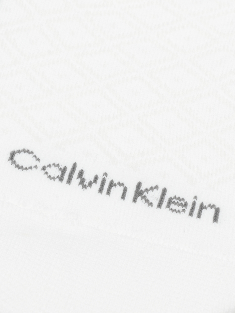 White Calvin Klein High-Cut Women's Diamond Footie 2 pack  Women