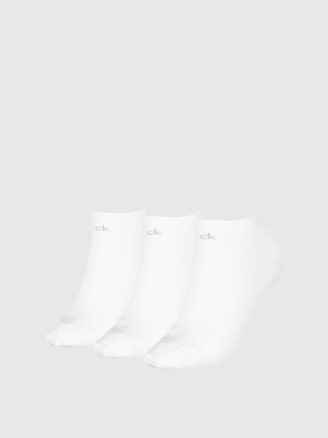 White 3 Pack Sneaker Socks  Women