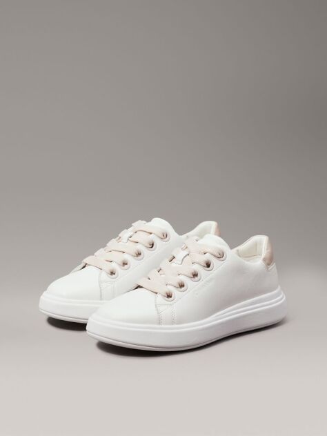 White Leather Trainers  Women