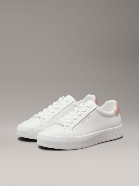 White Leather Trainers  Women