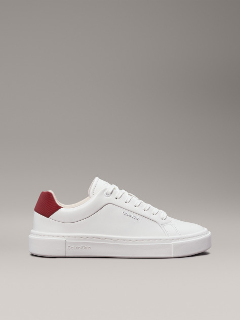 White Leather Trainers  Women