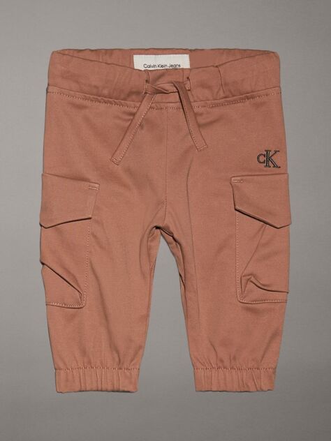 Brown Newborn Woven Cargo Trousers  Newborn