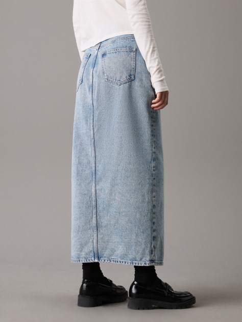 Denim Denim Maxi Skirt  Women