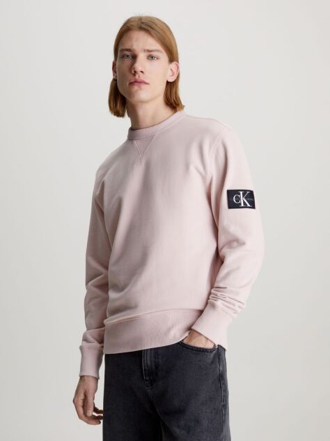 Pink Monogram Badge Sweatshirt  Men