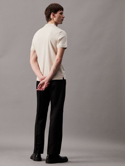 Black Lyocell Linen Blend Trousers  Men