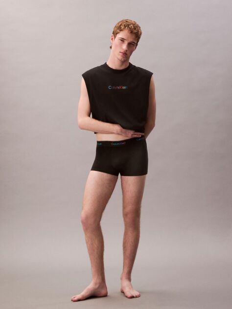 Black Low Rise Trunks - Micro Stretch Pride  Men