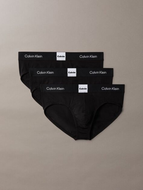Black 3 Pack Briefs - Icon Logo Graphic  Men