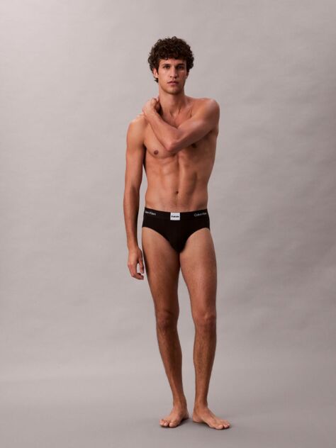 Black 3 Pack Briefs - Icon Logo Graphic  Men