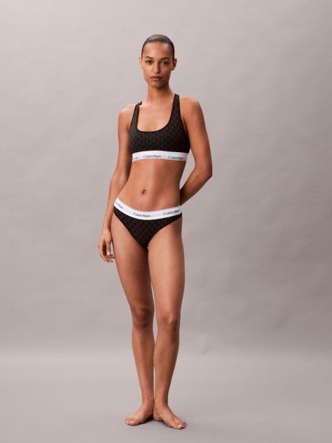 Black Unlined Bralette - Icon Cotton Modal  Women