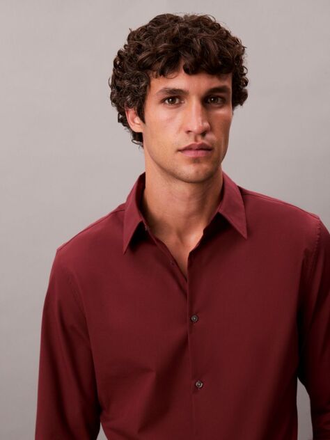 Red Long Sleeve Shirt  Men
