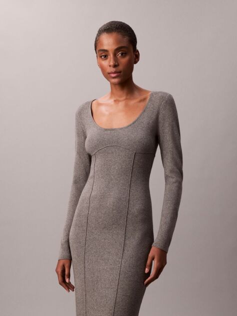 Grey Half Milano Mini Dress  Women