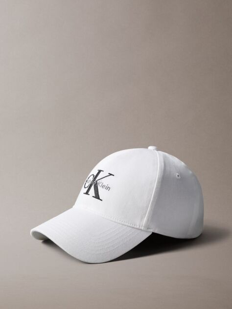 White Twill Logo Cap  Women