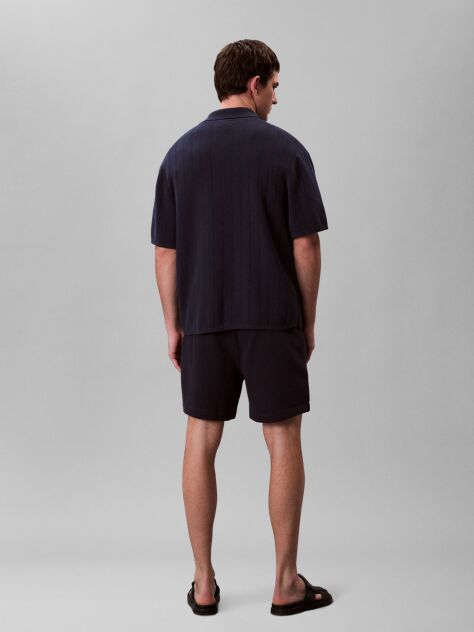 Blue Waffle Shorts  Men