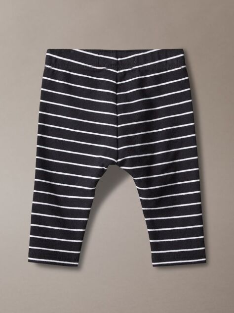 Black Newborn Stripe Leggings  Newborn