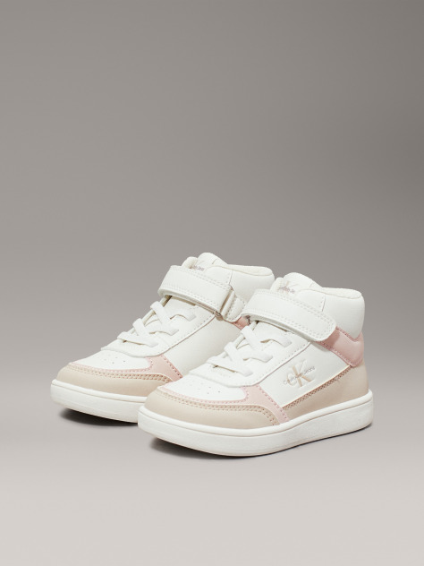Multi Παιδικά Ψηλά Sneakers Με Κορδόνια Και Velcro  Κορίτσι