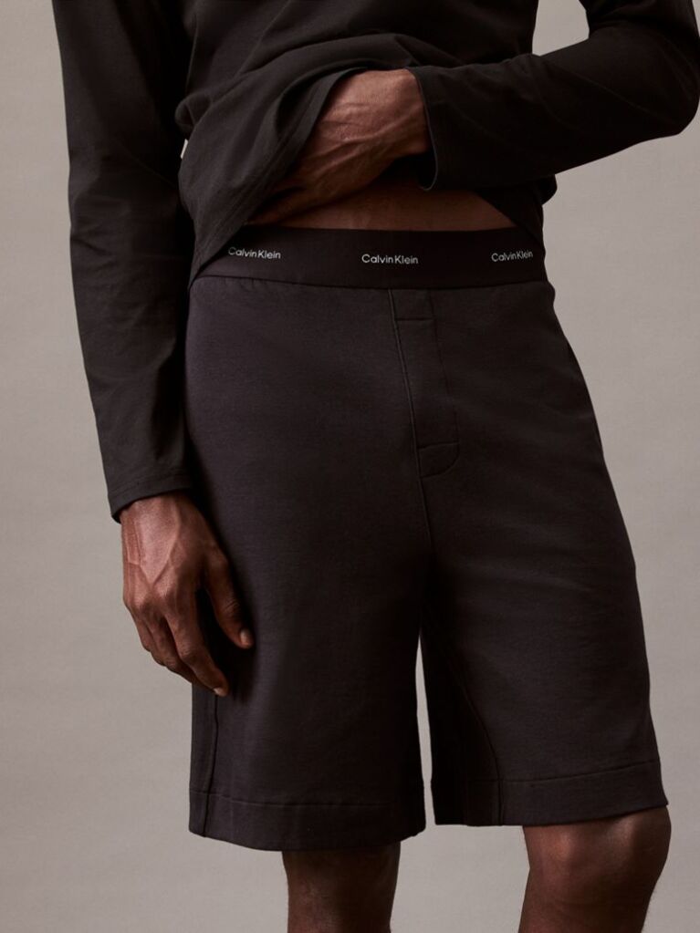 Black Lounge Shorts - Modern Terry  Men