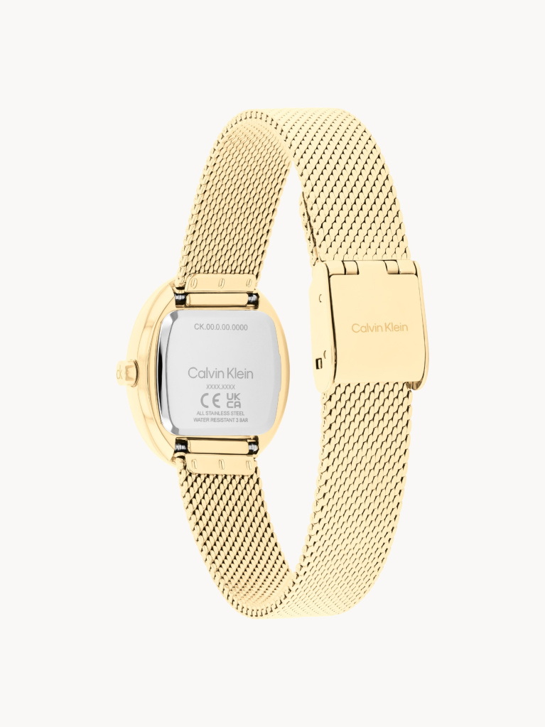 Gold Euphoria Gold Plated Steel Oval Watch  Women