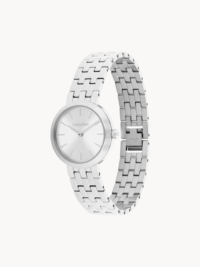 Silver Minimalist Bracelet Watch  Women