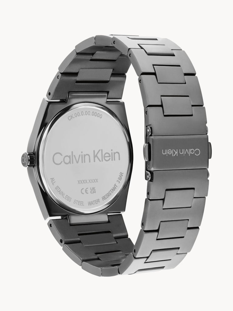 Green Grey Plated Steel Bracelet Watch  Men