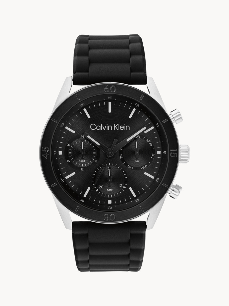 Black Silicone Bracelet Watch  Men