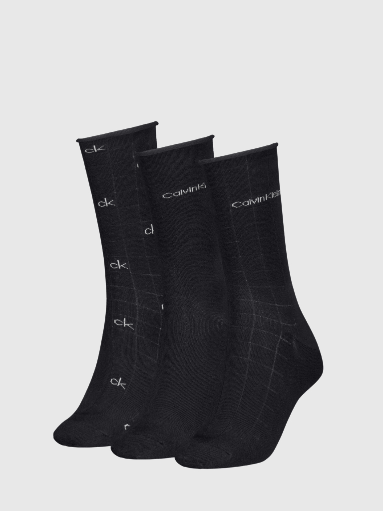 Black 3 Pack Classic Socks  Women
