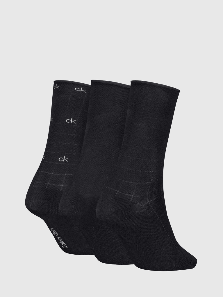Black 3 Pack Classic Socks  Women