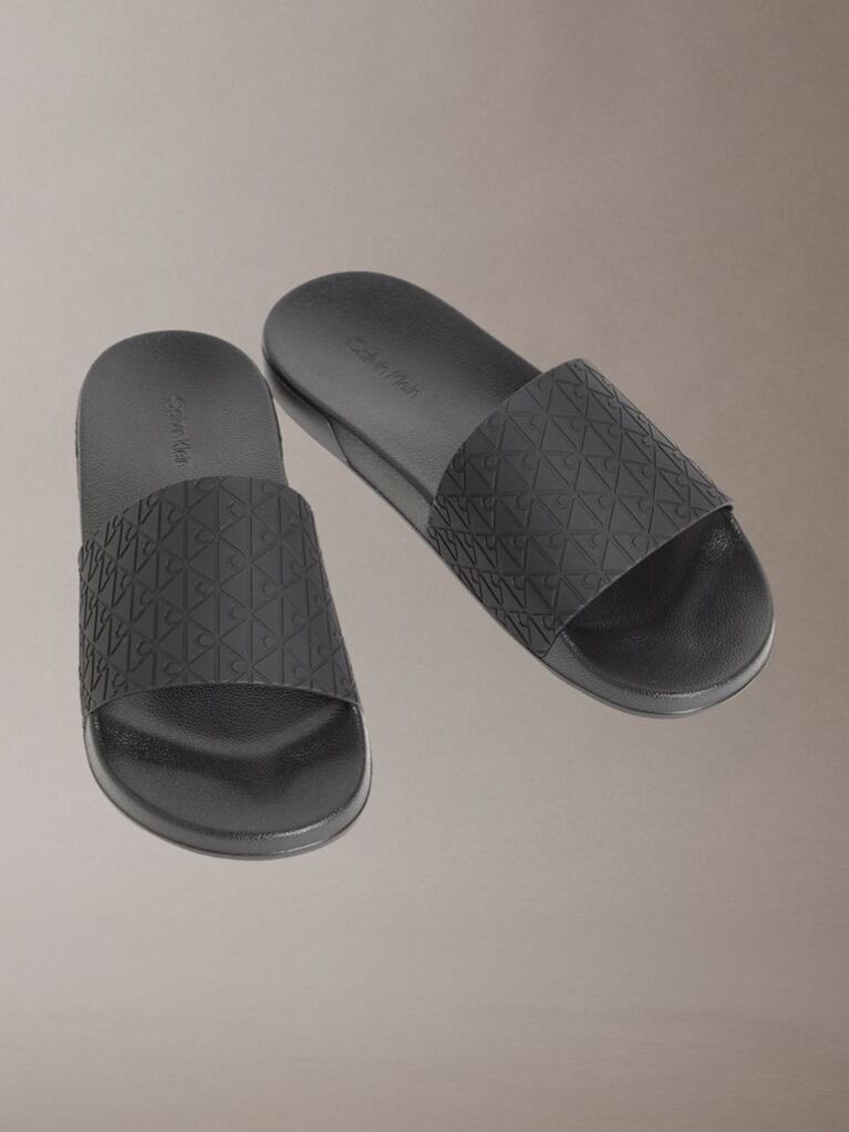 Black Nemo - Contoured Emblem Logo Sliders  Men