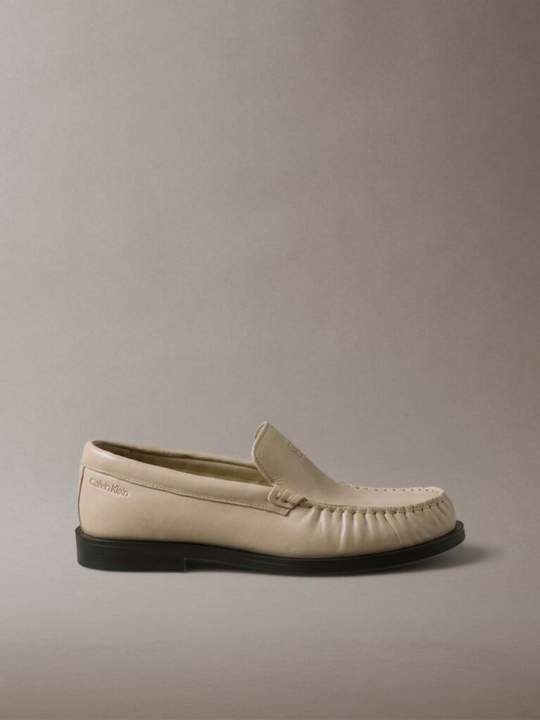 Μπεζ Thea - Δερμάτινα Loafers  Γυναίκα
