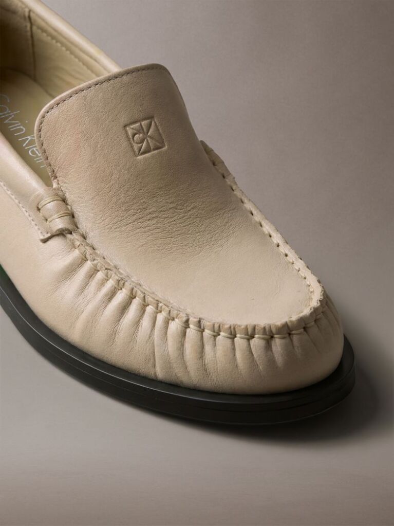 Μπεζ Thea - Δερμάτινα Loafers  Γυναίκα