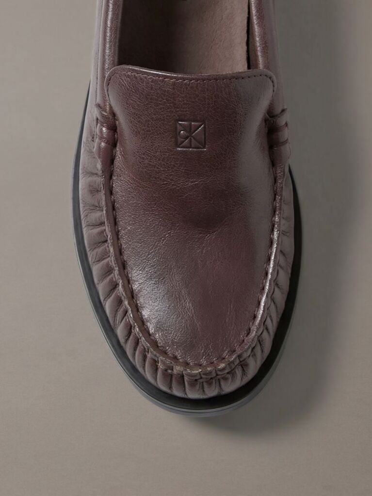 Καφέ Thea - Δερμάτινα Loafers  Γυναίκα