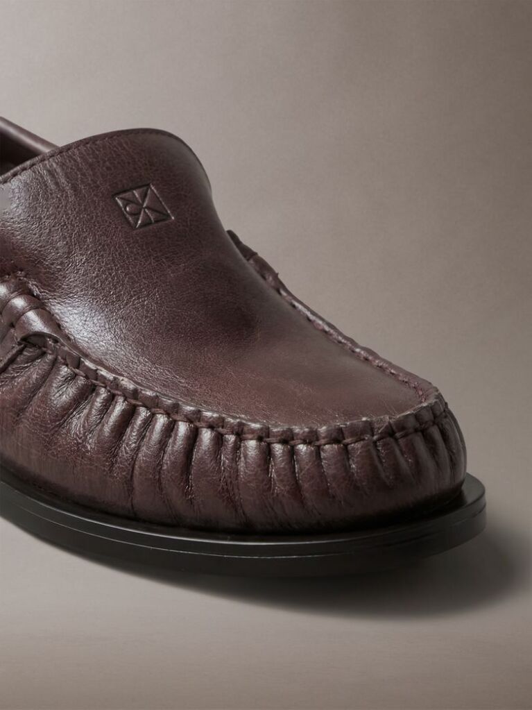 Καφέ Thea - Δερμάτινα Loafers  Γυναίκα