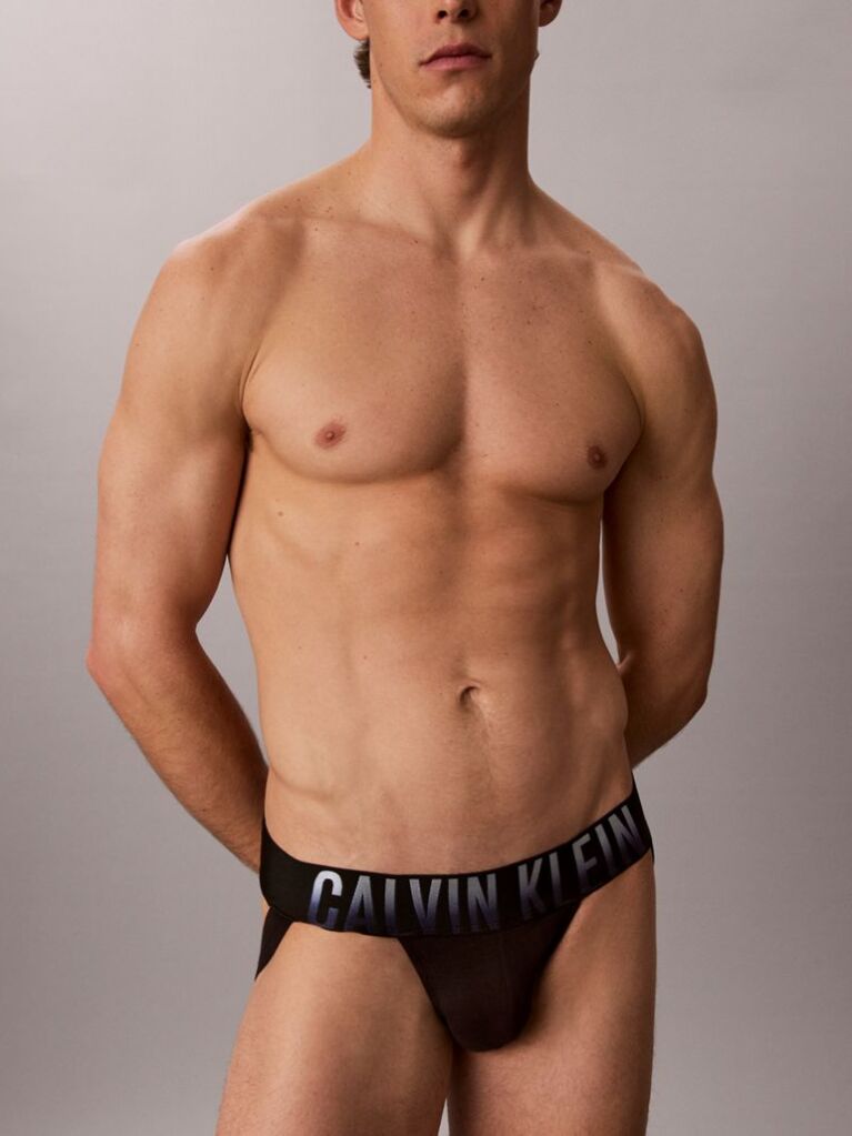 Μαύρο Σετ 3 Jock Straps Από Βαμβάκι - Intense Power  Άνδρας