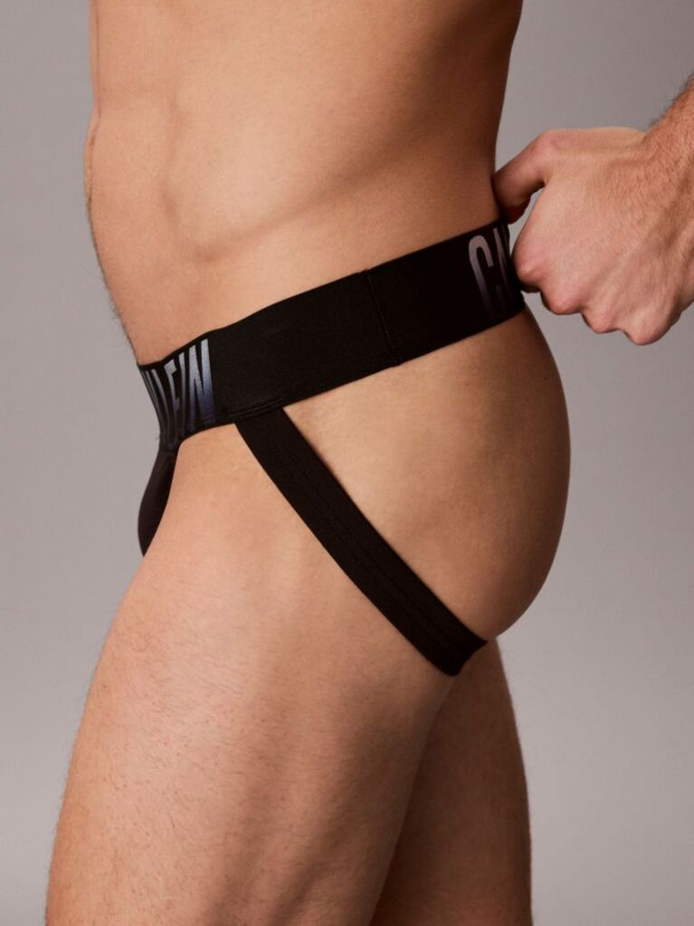 Μαύρο Σετ 3 Jock Straps Από Βαμβάκι - Intense Power  Άνδρας