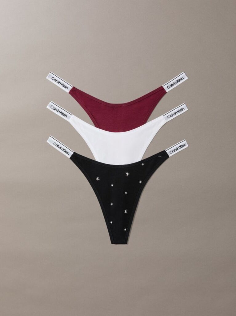Multi 3 Pack Dipped Thongs - Icon Logo  Women
