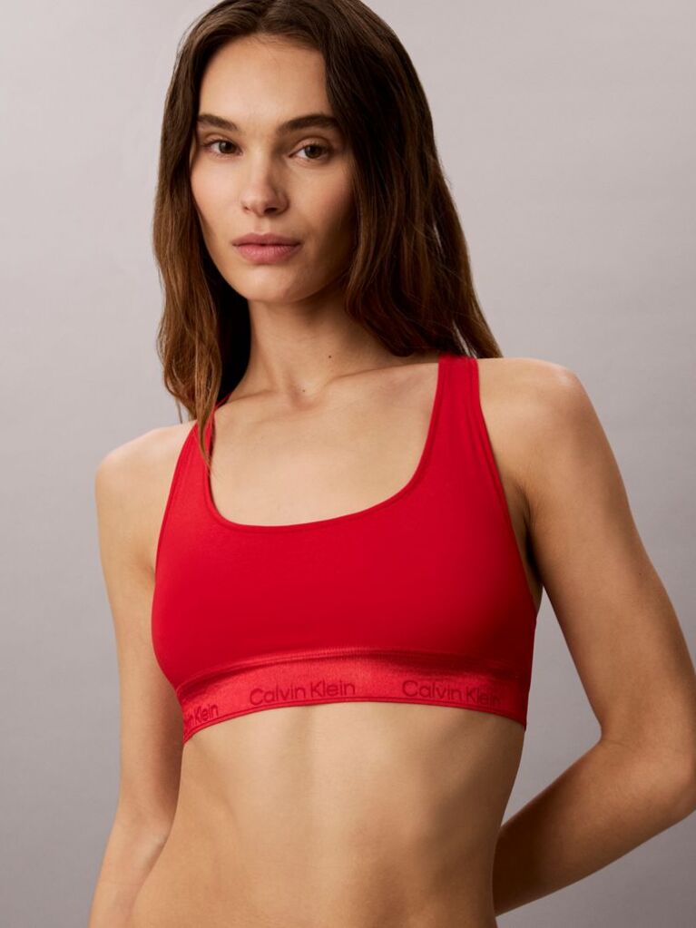 Red Unlined Bralette - Icon Cotton Modal  Women
