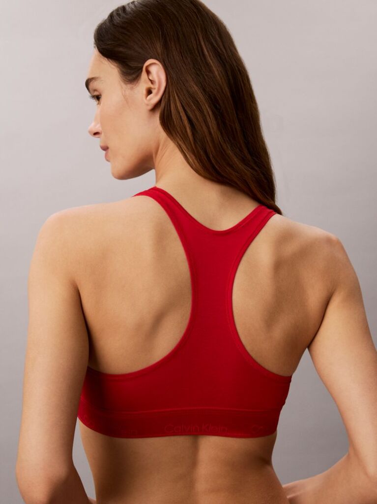Red Unlined Bralette - Icon Cotton Modal  Women