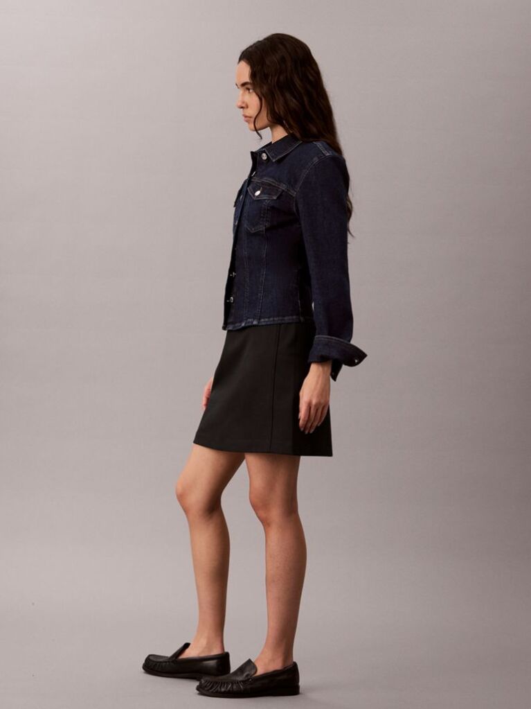 Black Milano Jersey Logo Tape Skirt  Women