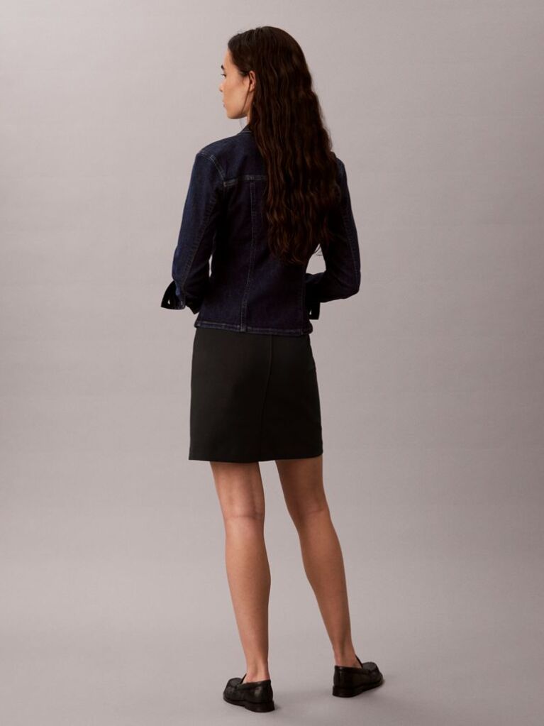 Black Milano Jersey Logo Tape Skirt  Women
