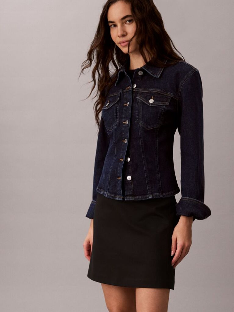 Black Milano Jersey Logo Tape Skirt  Women