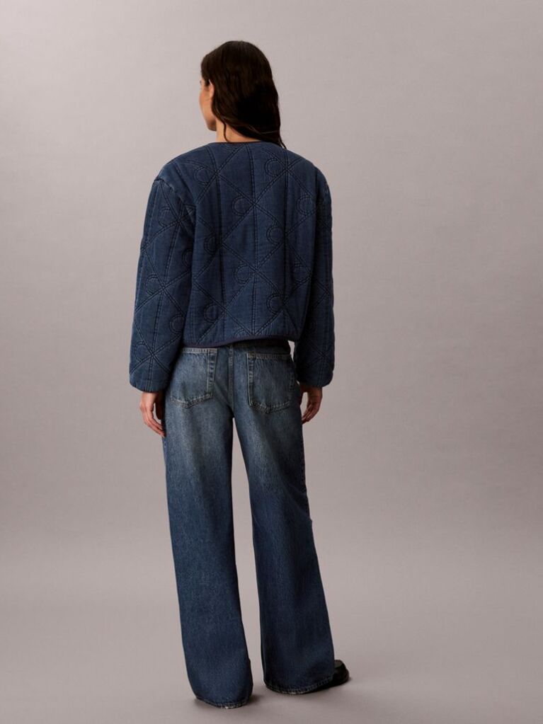 Denim Quilted Denim Liner Jacket  Women