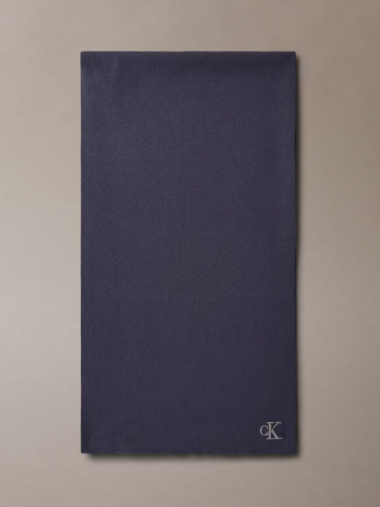 Blue Signature Logo Scarf  Men