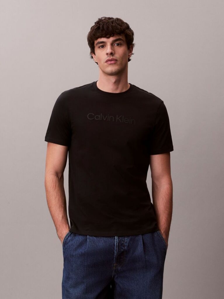 Μαύρο T-shirt Με Γραφικό Λογότυπο  Άνδρας