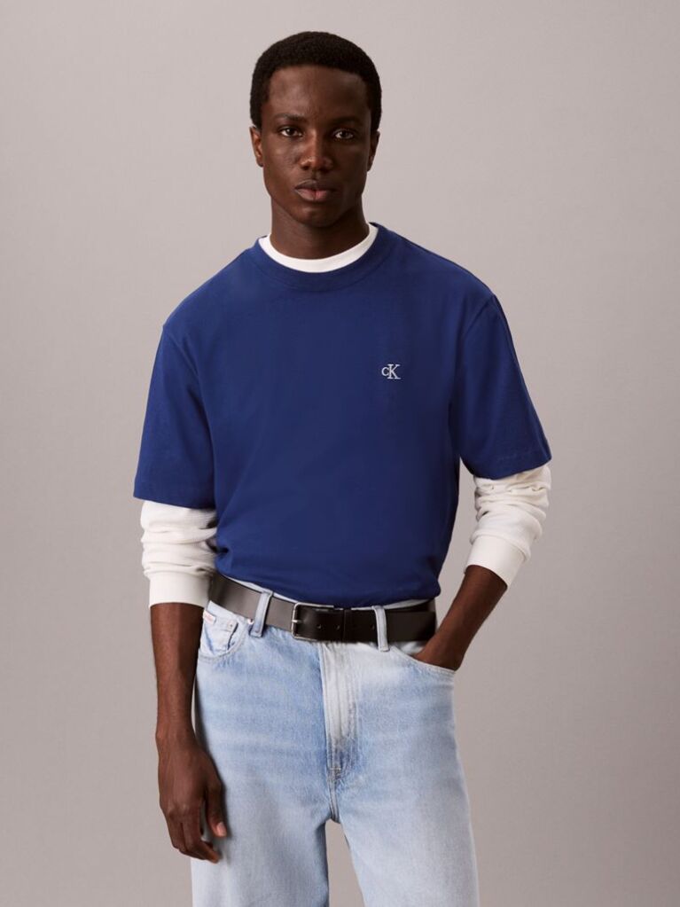Blue Monogram T-shirt  Men