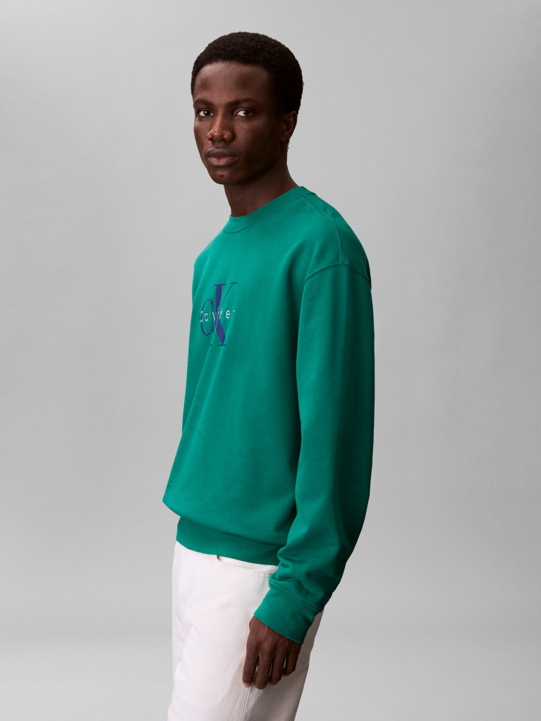 Πράσινο Άνετο Hoodie Με Μονόγραμμα  Άνδρας