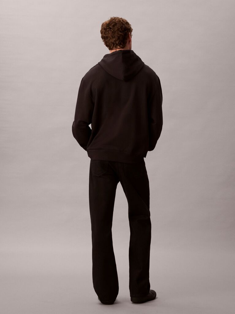 Μαύρο Hoodie Με Λογότυπο  Άνδρας