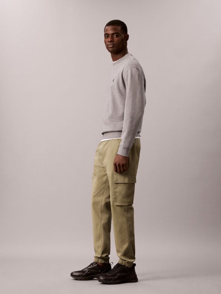 Πράσινο Cargo Παντελόνι Σε Skinny Γραμμή Από Twill  Άνδρας