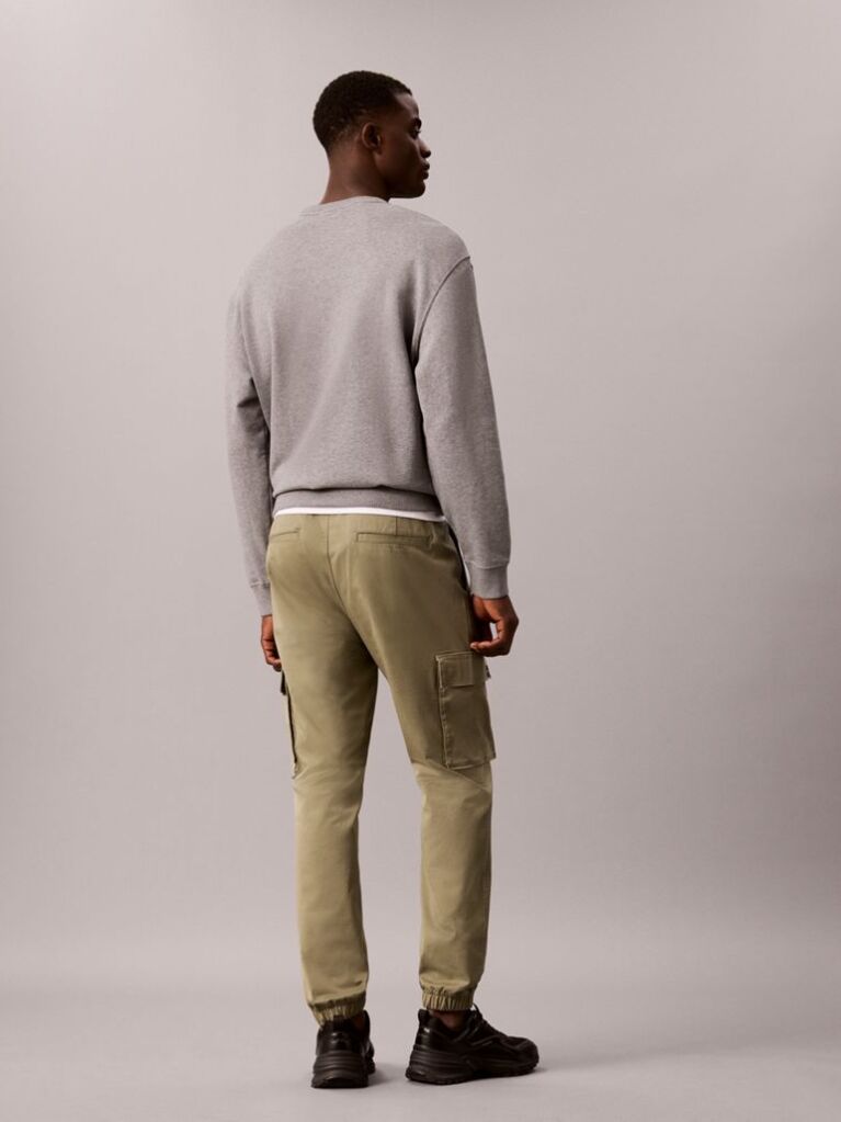 Πράσινο Cargo Παντελόνι Σε Skinny Γραμμή Από Twill  Άνδρας