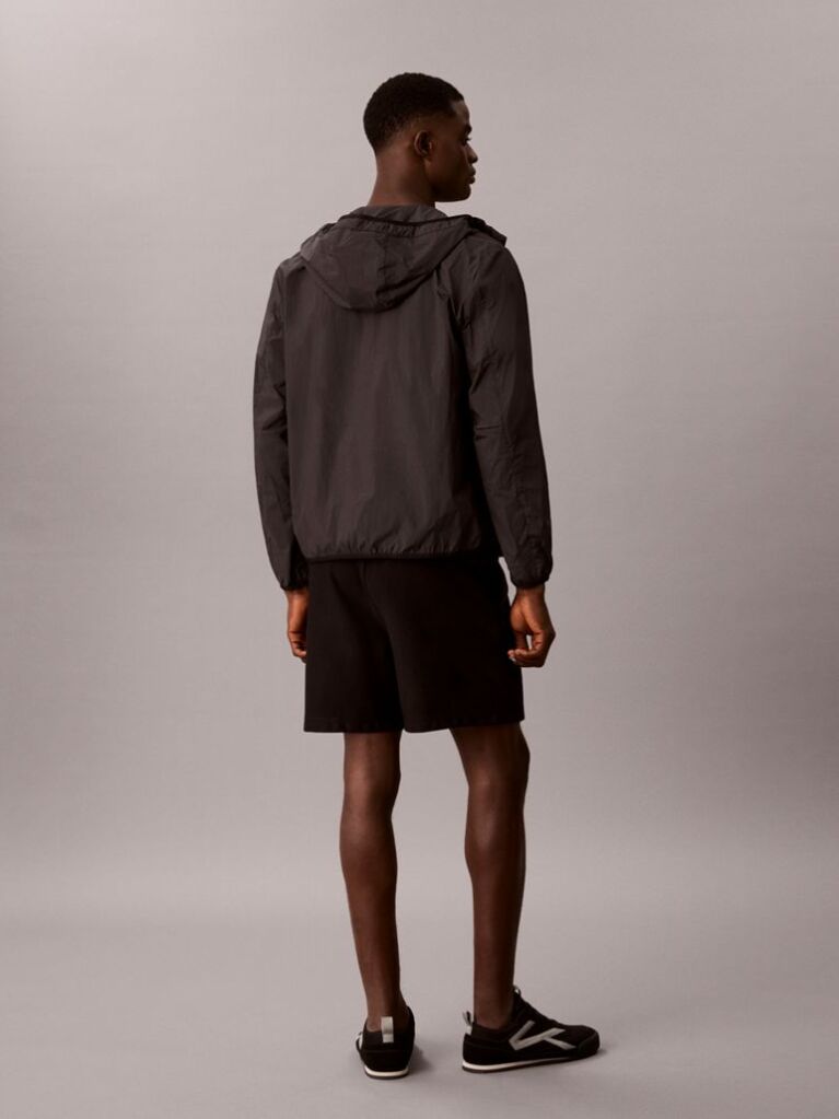Μαύρο Βερμούδα Jogger Από Premium Terry  Άνδρας