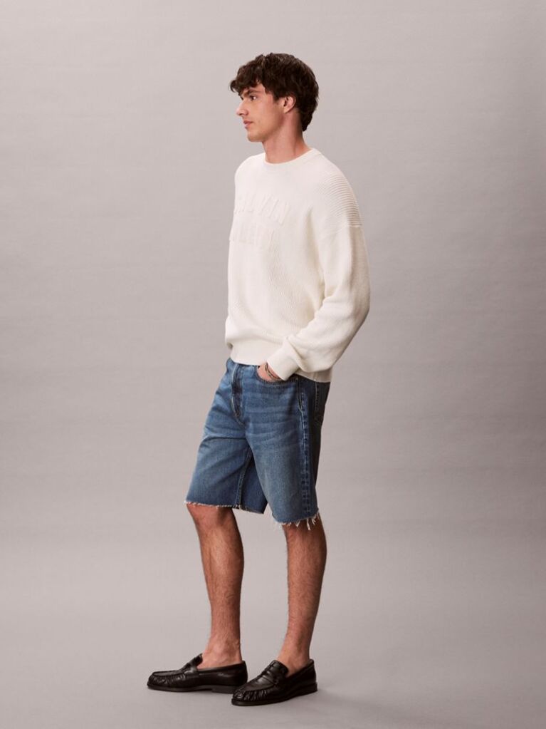 Denim 90s Άνετη Denim Βερμούδα  Άνδρας